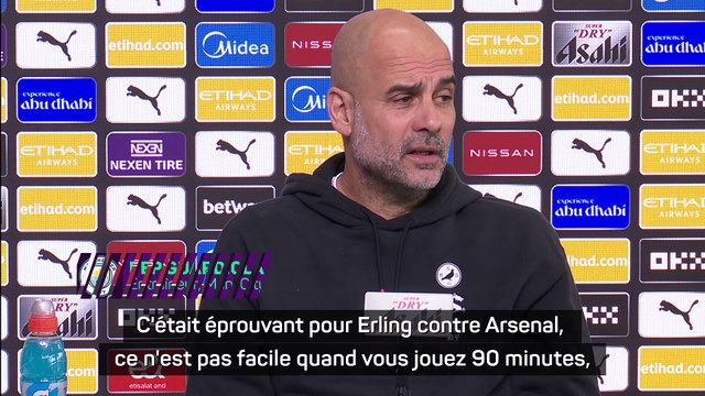 Guardiola : “Erling ne pousse pas les défenseurs”