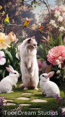 Cat vs. Bunnies! The Most Adorable Showdown Ever