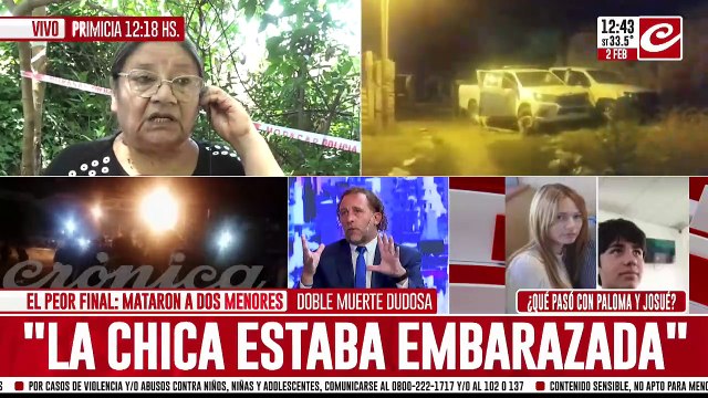 Brutal asesinato: así encontraron los cuerpos de Paloma y Josué
