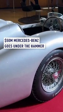 Rare 1955 Mercedes driven by Fangio and Moss fetches record $50m