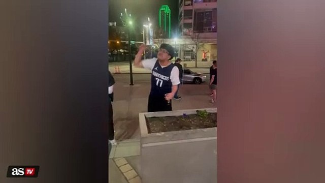 Mavs fans' wild reaction to Doncic trade caught live outside American Airlines Center