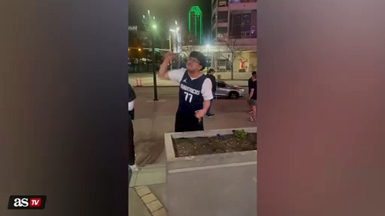 Mavs fans' wild reaction to Doncic trade caught live outside American Airlines Center
