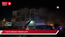 7 katlı binada yangın çıktı