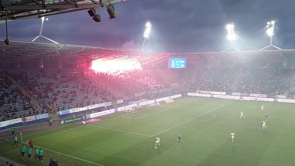 Oprawa kibiców Lechii Gdańsk w Lublinie