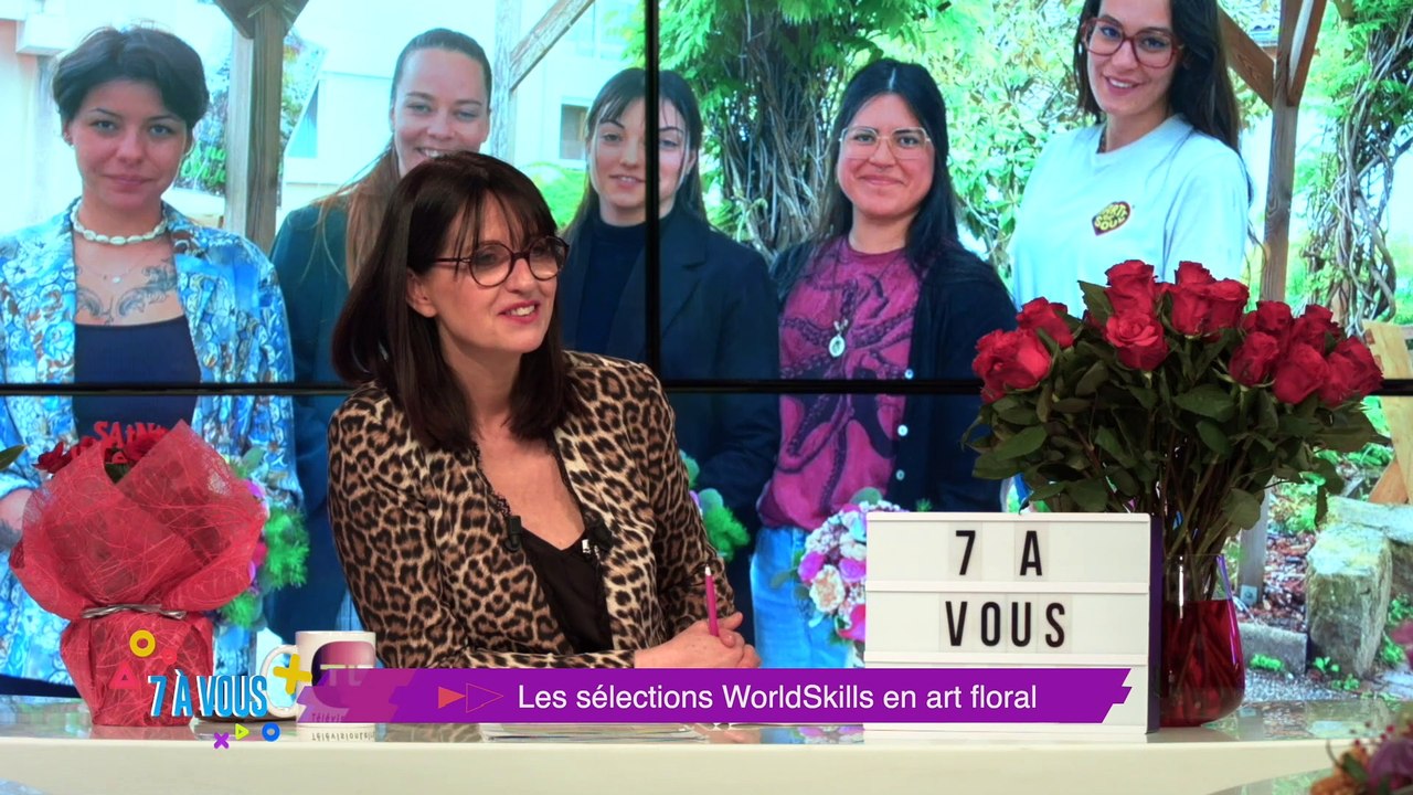 Retrouvez "7 à vous" avec Catherine Garnier et ses chroniqueurs pour les bons plans "sorties" ligériens et des sujets qui parlent de vous ! cette semaine gros plan sur les Sélections Régionales des WorldSkills en Art Floral qui se tiendront ce 20 février