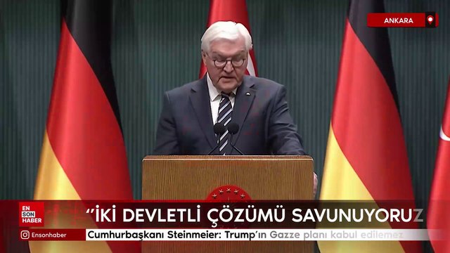 Almanya Cumhurbaşkanı Steinmeier: Trump'ın Gazze planı kabul edilemez