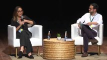 La escritora española María Dueñas en el Hay Festival: 