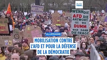 Allemagne : mobilisation massive contre l'AfD et pour la défense de la démocratie