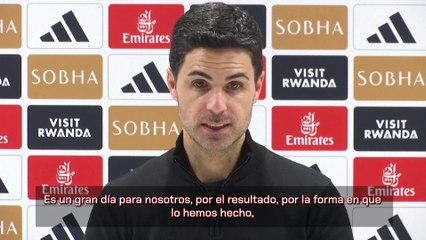 Arteta: "Es un gran día para nosotros"