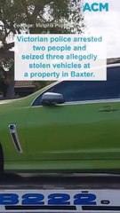 Vehicles seized after suspected theft in Victoria