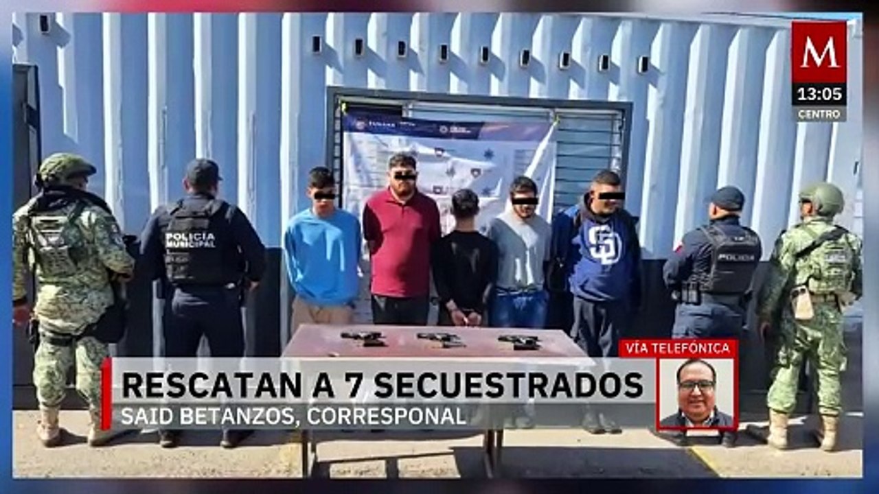 Autoridades escuchan gritos de auxilio y rescatan a 7 secuestrados en Tijuana, Baja California