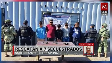 Autoridades escuchan gritos de auxilio y rescatan a 7 secuestrados en Tijuana, Baja California