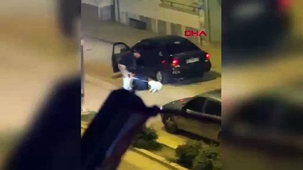 Ankara'da darbedilip, otomobille kaçırılmak istenen kadını mahalleli kurtardı