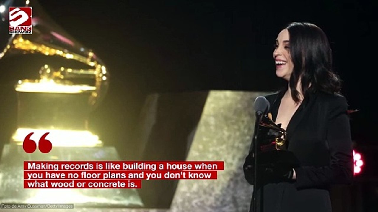 St. Vincent revealed she is married and has a child as she accepted her Grammy Award