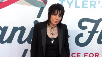 Joan Jett on the red carpet at Steven Tyler’s 6th annual Grammy Awards viewing party