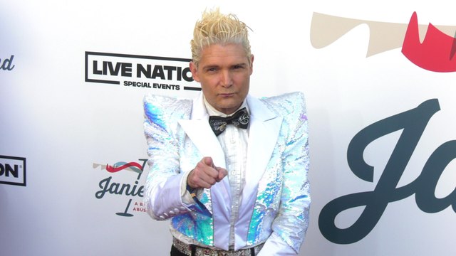 Corey Feldman on the red carpet at Steven Tyler’s 6th annual Grammy Awards viewing party