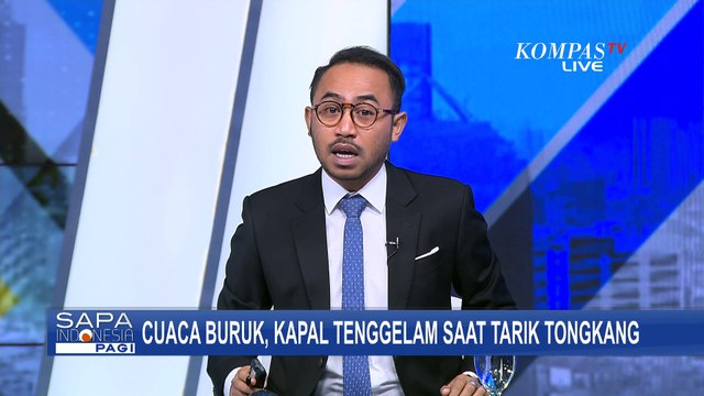 Cuaca Buruk, Kapal Tenggelam saat Tarik Tongkang di Perairan Selat Sunda