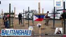 Pilipinong pulis na nasawi sa banggaan ng eroplano at helicopter sa Virginia, kabilang sa mga inalala sa isang makeshift memorial | Balitanghali