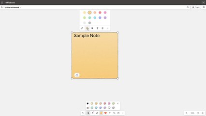 Microsoft Whiteboard Course Section 11 Add Note and Note Options