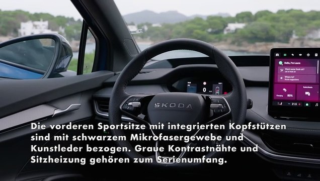 Der neue Škoda Elroq Sportline - Eigenständiges Interieur - Design Selection Sportline und verbesserte Ausstattung