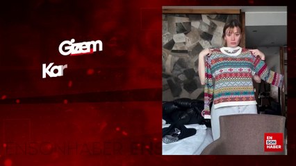 Gizem Karaca'dan karnı burnunda kış pozları