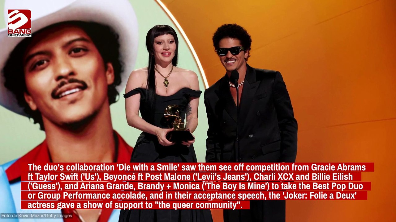 Grammy Awards: Lady Gaga and Bruno Mars take Best Pop Duo or Group Performance prize