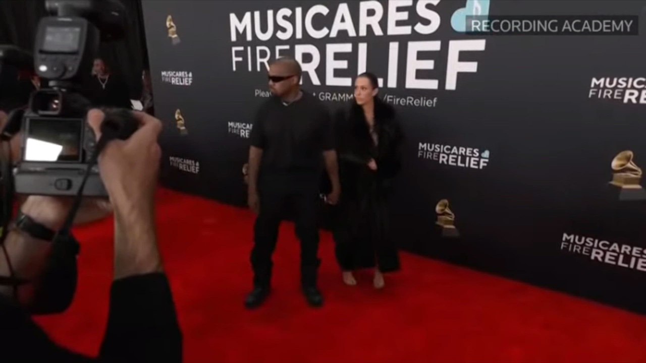 Bianca Censori stuns in daring nearly-nude gown at 2025 Grammys with Kanye West