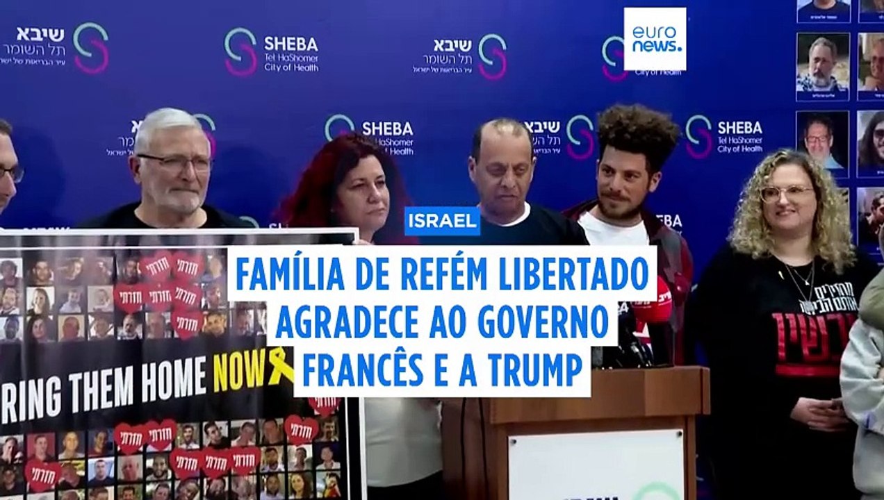 Família de refém israelita libertado agradece ao governo francês e a Trump
