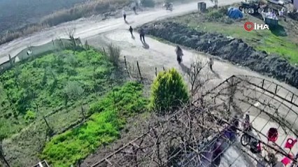 Kontrolden çıkan otomobil dereye uçtu