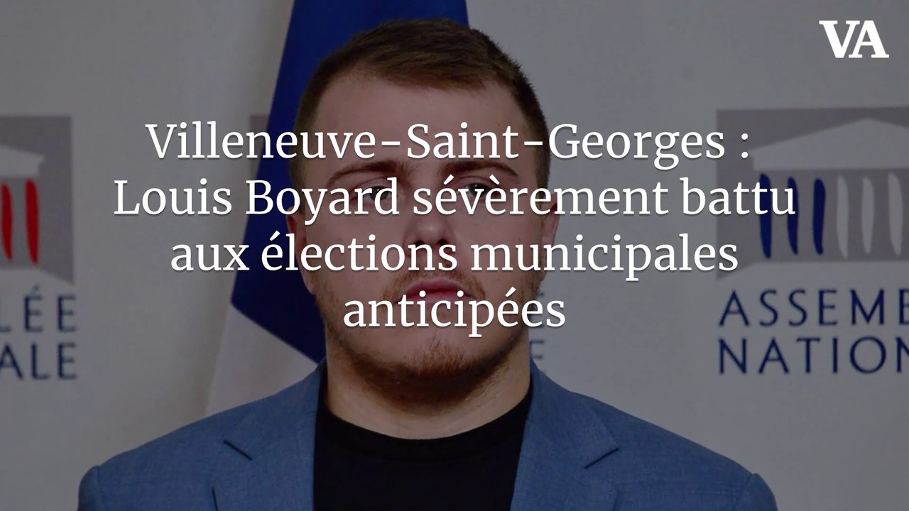 Villeneuve-Saint-Georges : Louis Boyard sévèrement battu aux élections municipales anticipées