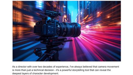 Character Development Through Camera Movement | Mark Murphy Director