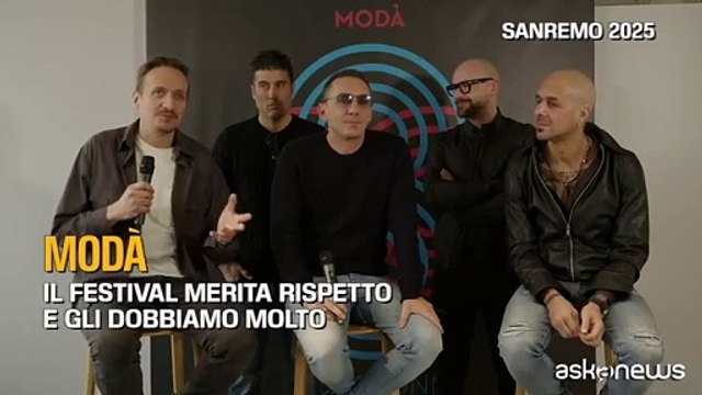 Modà a Sanremo 2025: «Il Festival è l'astronave della musica italiana»