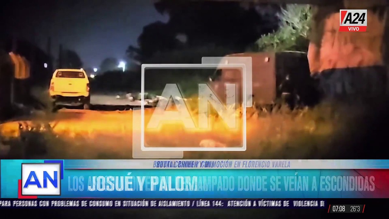 Conmoción por el brutal crimen de Josué y Paloma en Florencio Varela