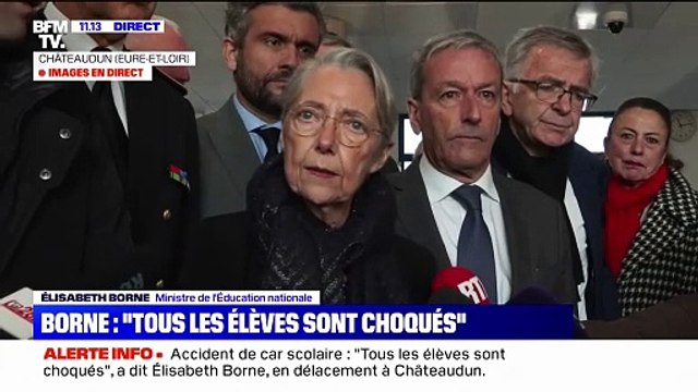 Accident de car en Eure-et-Loir: Élisabeth Borne demande aux recteurs d'être attentifs aux signalements concernant les chauffeurs