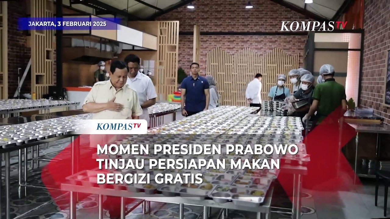 Momen Presiden Prabowo Tinjau Persiapan Makan Bergizi Gratis di Dapur SPPG Rawamangun