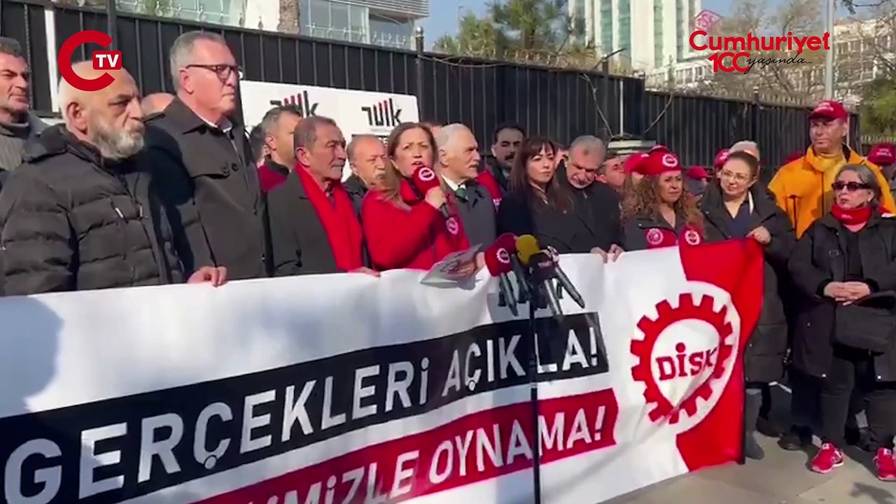 DİSK Başkanı Çerkezoğlu TÜİK halkın ekmeğini çalıyor