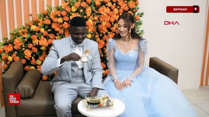 Muğla’da gönlünü Türk kızına kaptıran Afrikalı genç, damat oldu