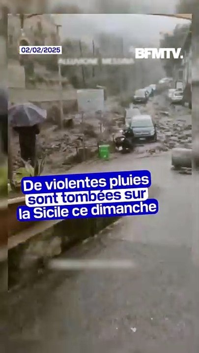 Sicile: des coulées de boue provoquées par des pluies diluviennes dans le nord de l'île