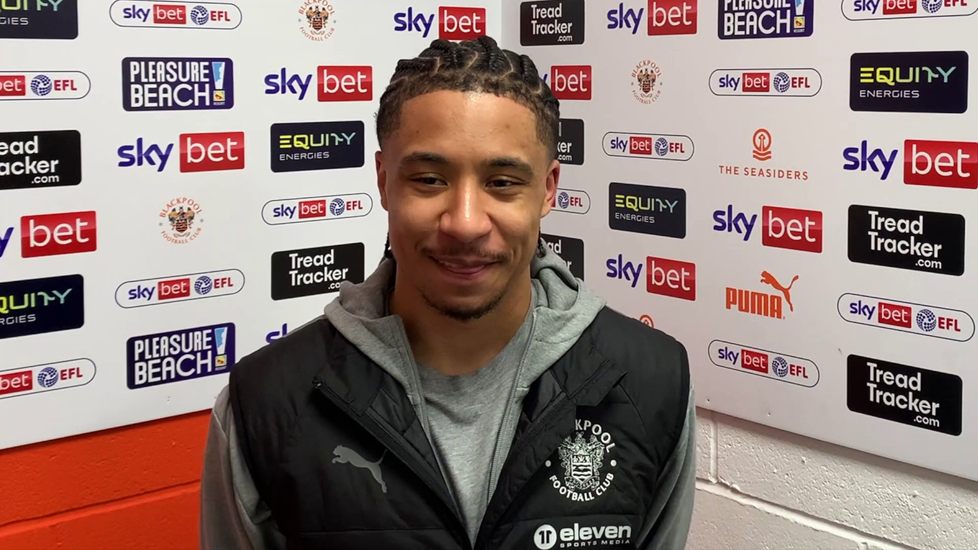 Blackpool winger reflects on his first goal in Tangerine
