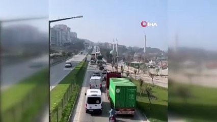 Bursa'da trafiği kilitleyen olay