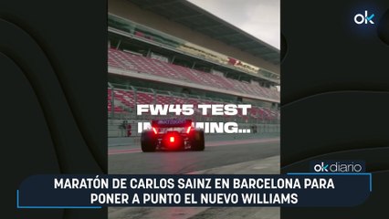 Maratón de Carlos Sainz en Barcelona para poner a punto el nuevo Williams