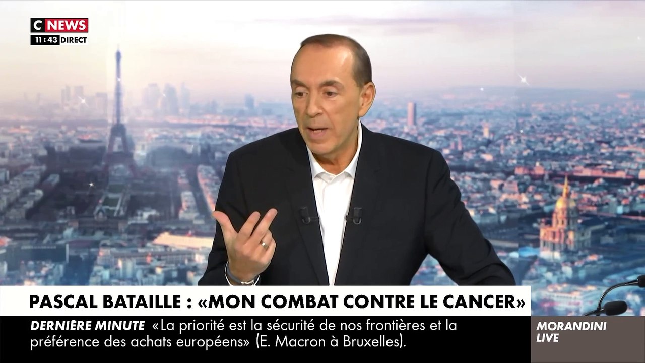 Dans "Morandini Live" sur CNews, l’animateur Pascal Bataille évoque son combat contre le cancer