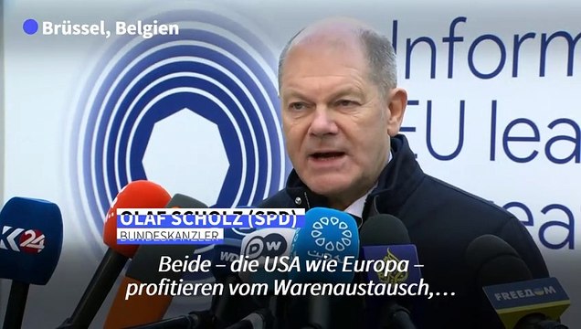 Scholz zu Trump: EU wird auf Zollpolitiken mit Zollpolitiken reagieren