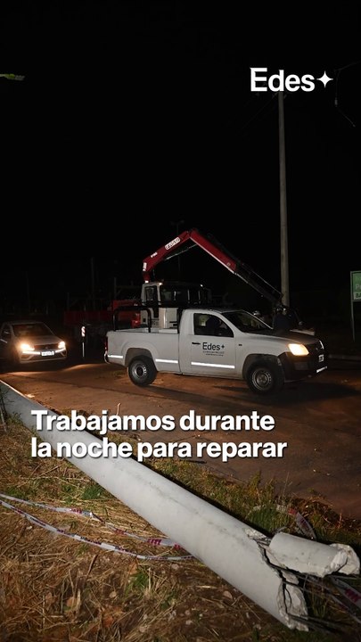 Edes normalizó el 80% del servicio afectado por el temporal