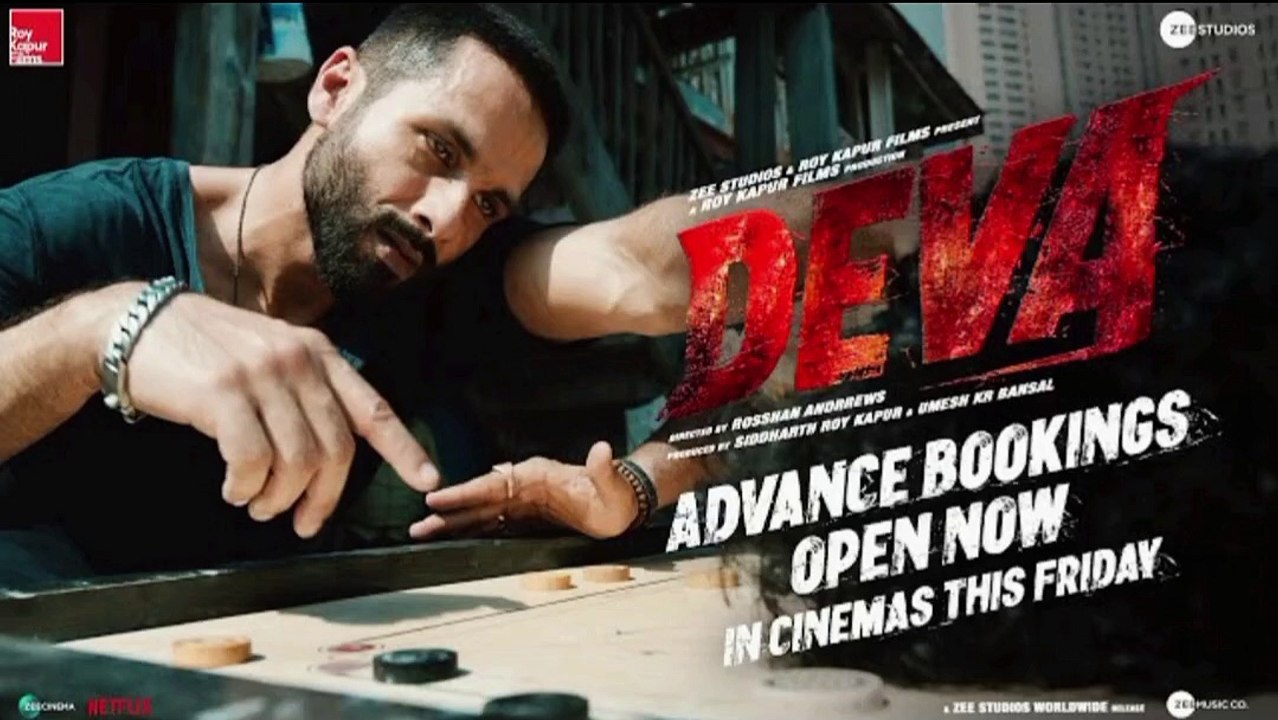 Deva - Advance Bookings Open l Shahid Kapoor | Pooja Hegde | Rosshan Andrrews | In Cinemas 31st Jan