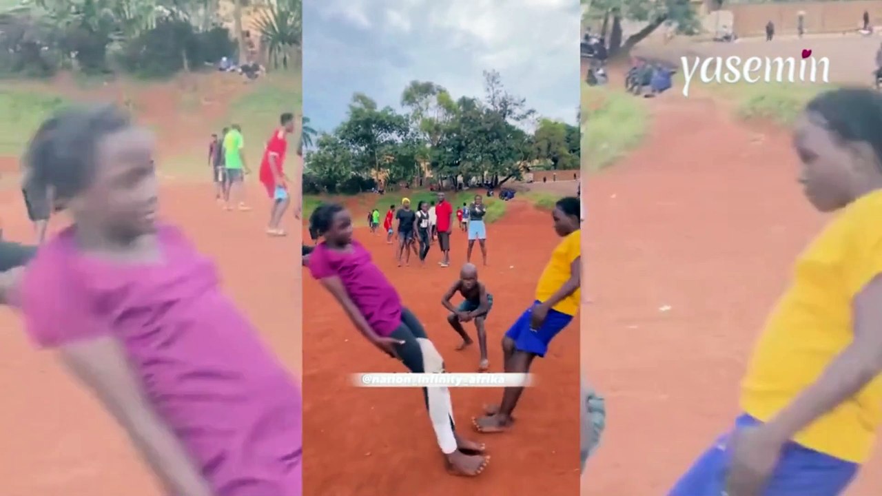 Afrikalı gençlerin hazırladığı dans gösterisi görenleri hayrete düşürdü!