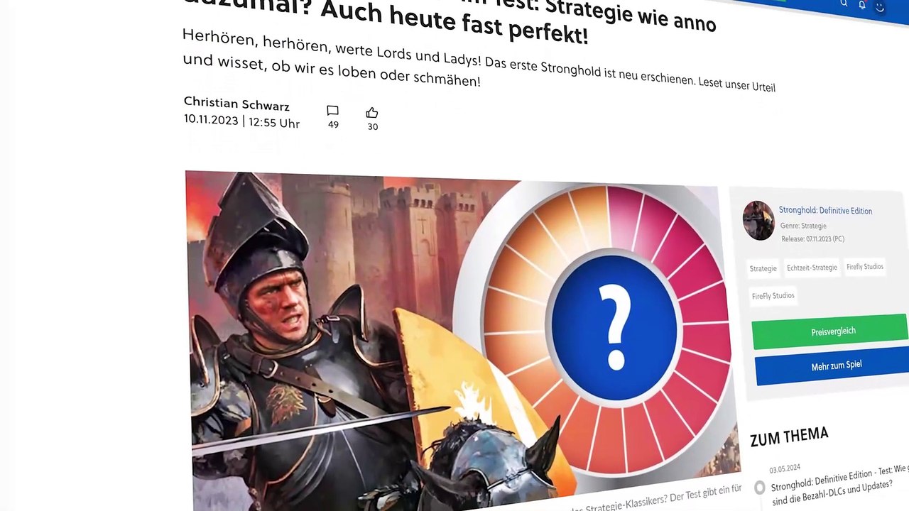 Stronghold Crusader: Definitive Edition - Vorschau-Video zur Strategie-Neuauflage