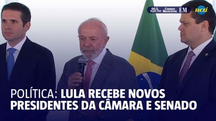Lula recebe novos presidentes da Câmara e do Senado