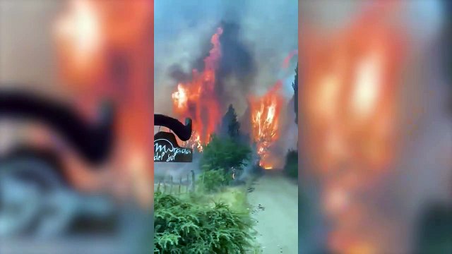 El fuego ya consumió 2700 hectáreas y más de 70 casas desde que empezó