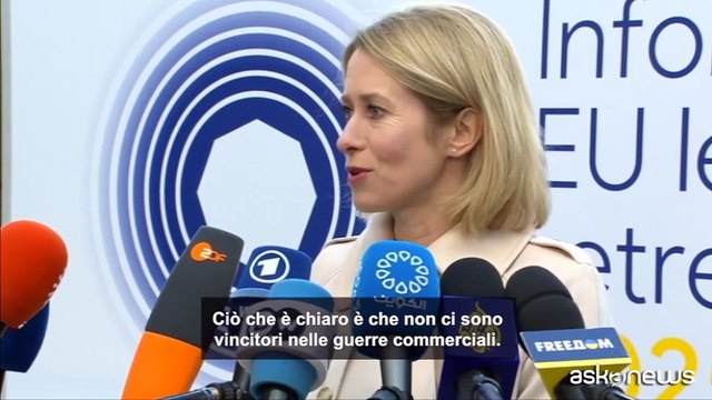 Usa, Kallas: con dazi non vince nessuno, Ue prepara risposta